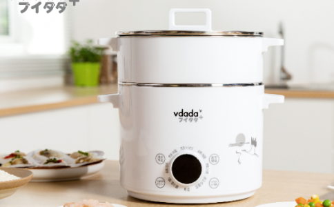 VDADA電煮鍋多功能一體宿舍學生煮面鍋小電鍋家用蒸煮煎炒不粘鍋